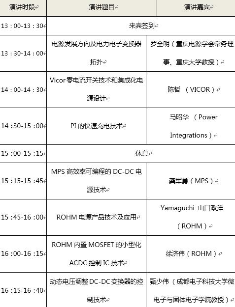 2017成都电源集成技术和高功率密度设计研讨会