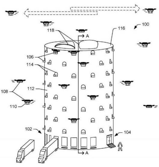 亚马逊拟构建巨大无人机塔 可加速送货 已申请专利
