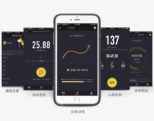 MOPS无线心率运动耳机上市主打心率监测