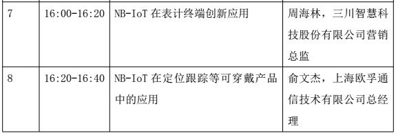 2017 NB-IoT技术创新融合应用论坛