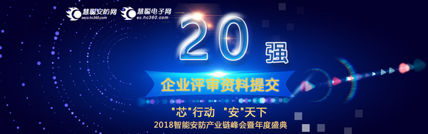 荣耀之战 谁是最强王者？2018智能安防年度评选20强榜单出炉！