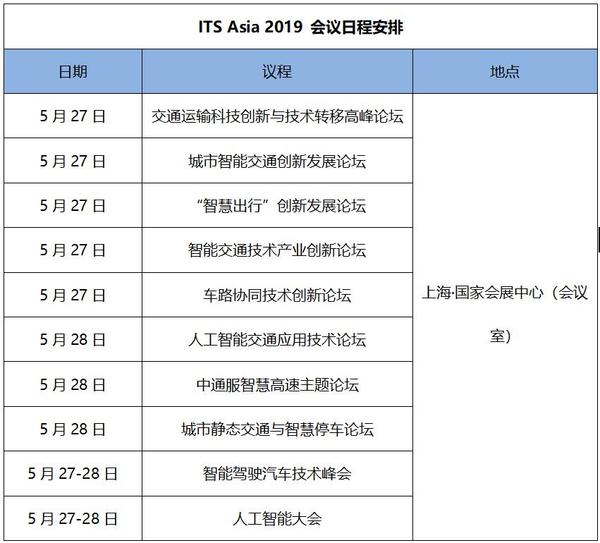 智慧交通 全球平台—共赴魅力2019亚洲智能交通旗舰展