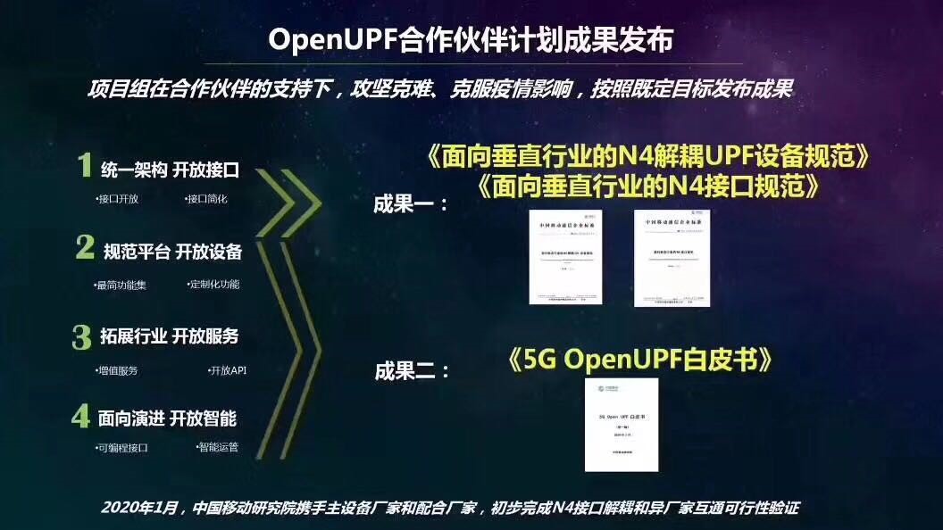 中国移动发布5G OpenUPF白皮书暨N4解耦规范