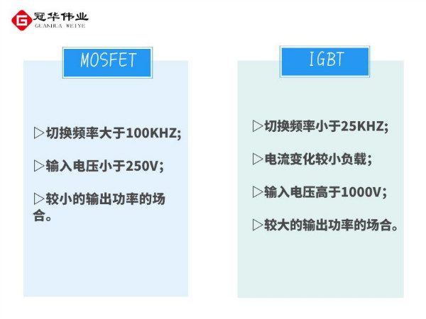 MOSFET与IGBT有何区别？冠华伟业为你解惑！