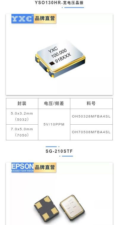 晶振选型大全之8mhz晶振型号系列