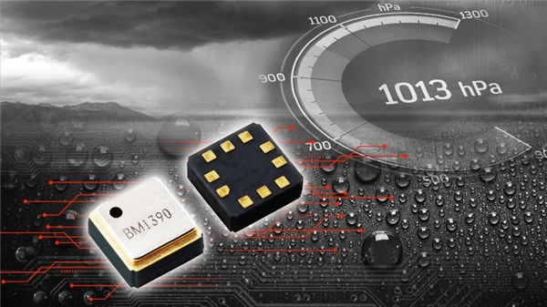 ROHM开发出防水等级达IPX8小型高精度气压传感器IC“BM1390GLV”
