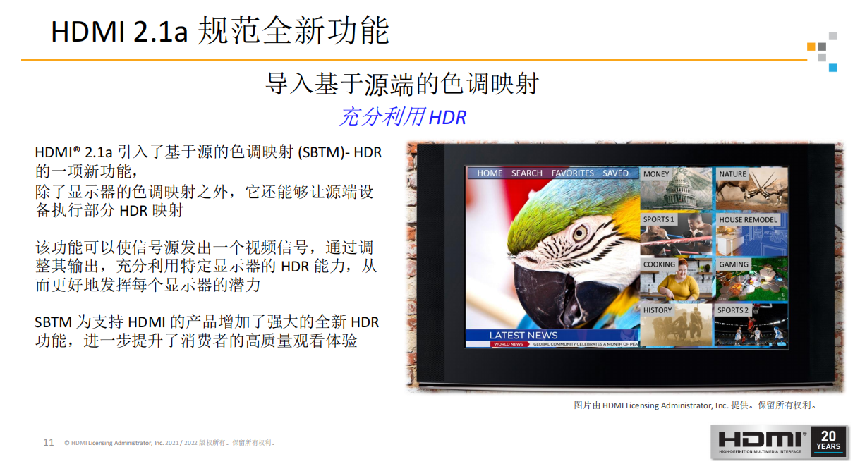 从HDMI2.1到HDMI 2.1a，在超高清视听体验路上持续突破！