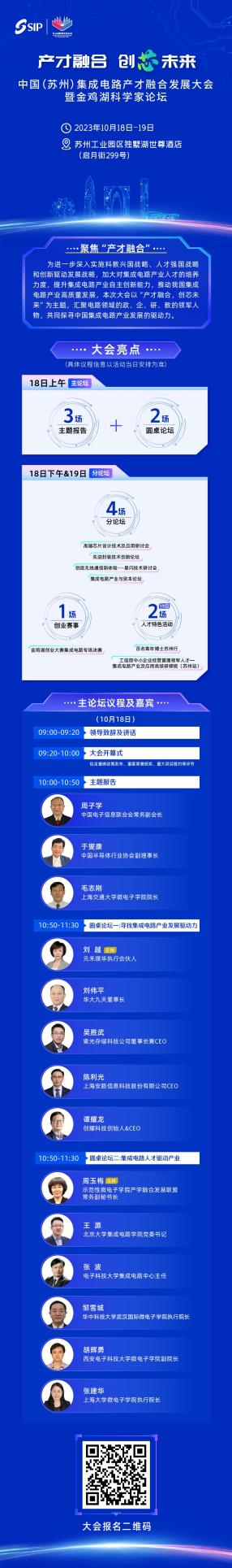 倒计时2天！中国（苏州）集成电路产才融合发展大会暨金鸡湖科学家论坛18日召开！