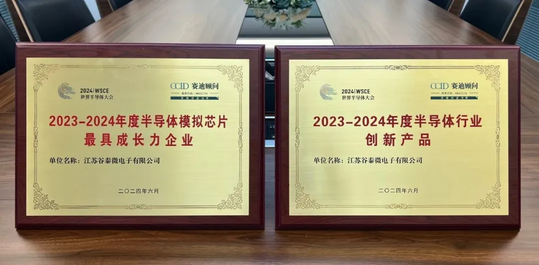 2024世界半导体大会--谷泰微荣获两大荣誉，再创芯征程！