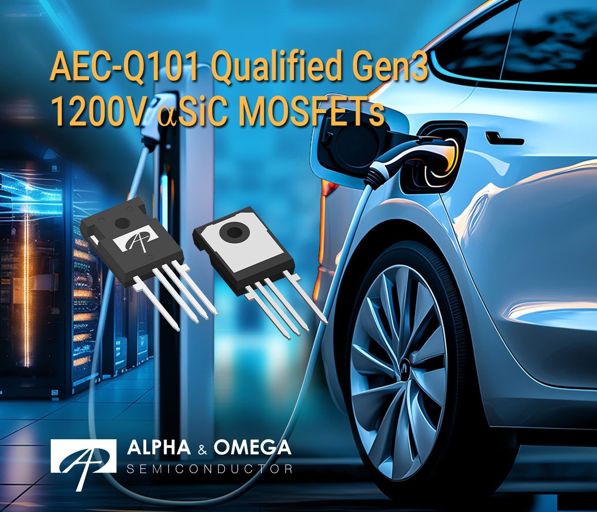 AOS推出第三代1200V aSiC MOSFET，专为高功率应用能效优化而生
