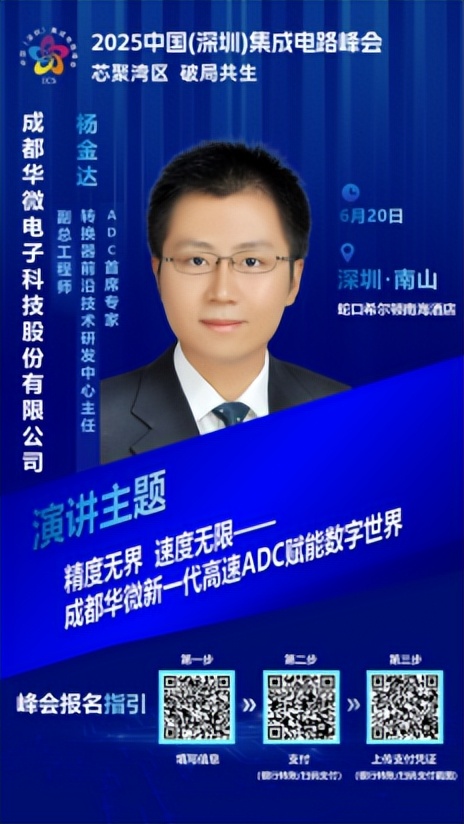 峰会资讯│精度无界 速度无限——成都华微新一代高速ADC赋能数字世界，敬请期待ICS2025峰会6月20日与您相遇！