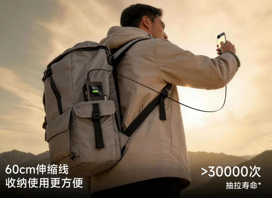 闪极170W超充站移动电源：细节设计见真章